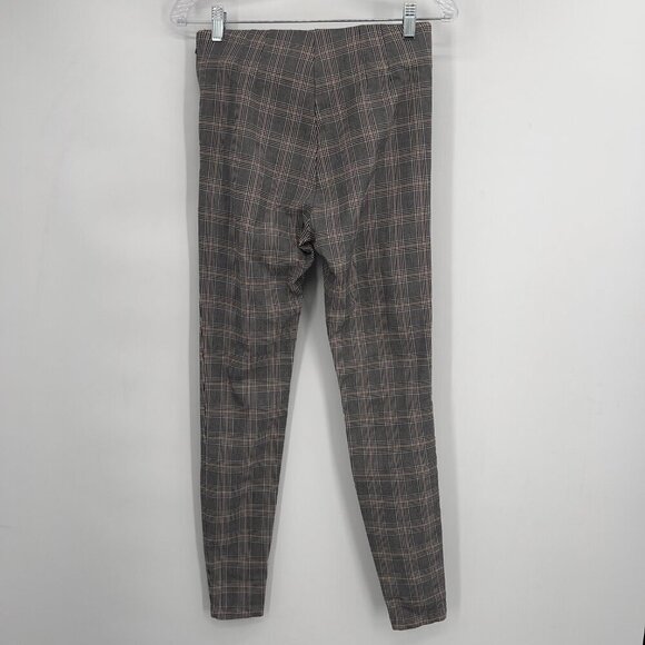 ZARA Plaid Slim Fit Trousers - Size M (US), High-Rise, Side Zip - Picture 5 of 10